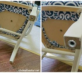 turn an ordinary dining chair into a desk chair with casters, painted furniture, It s so easy to add casters to any chair