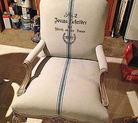 painting fabric upholstery with annie sloan chalk paint, chalk paint, painted furniture, repurposing upcycling, reupholster