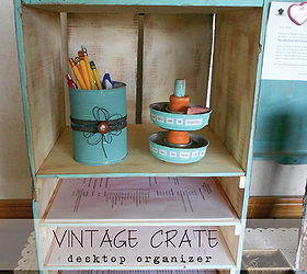 a new use for a vintage crate, painting, repurposing upcycling