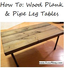 diy plumbing pipe amp upcycled or reclaimed wood tables, diy, painted furniture, repurposing upcycling, woodworking projects
