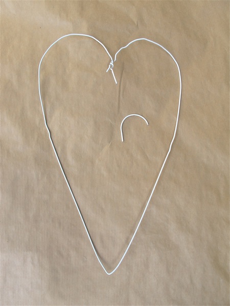project make a heart from a wire hanger tutorial mysoulfulhome com, crafts, Top cut off
