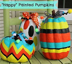 painting pumpkins, crafts, halloween decorations, seasonal holiday decor, This is the finished product