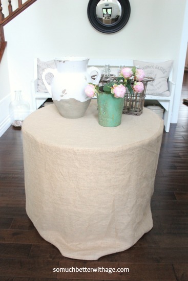 diy burlap tablecloth, crafts, DIY burlap tablecloth