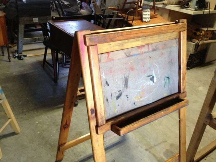 very old 2 sided school chalkboard, chalkboard paint, painted furniture, BEFORE