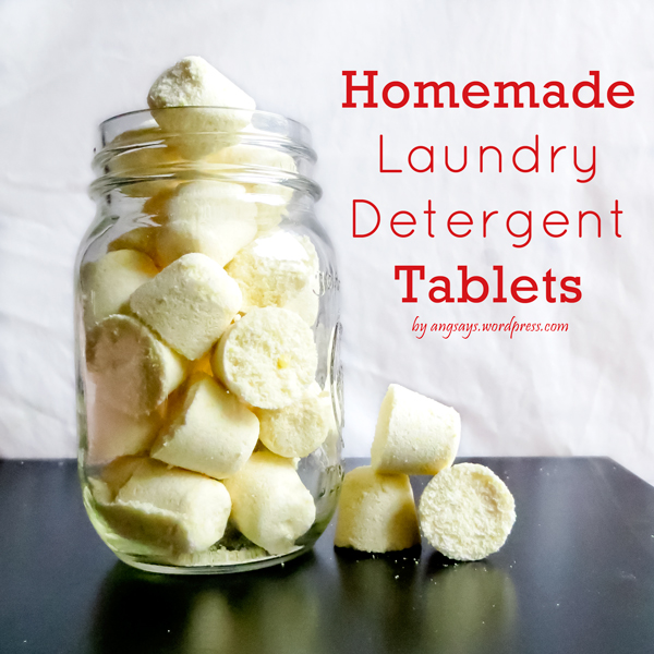 homemade laundry detergent tablets, cleaning tips, go green