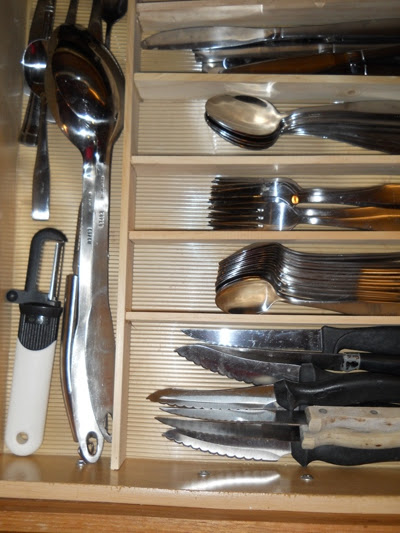 utensil drawer organizer, organizing, repurposing upcycling