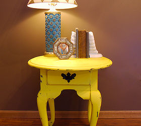 Yellow Chalkpainted Table Hometalk