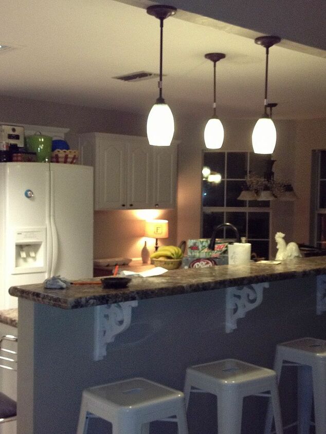kitchen update, home decor, kitchen design, After night view toward breakfast nook
