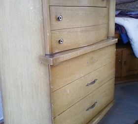 20 used dresser turned into child s dream dresser, painted furniture, Before old used and missing knobs