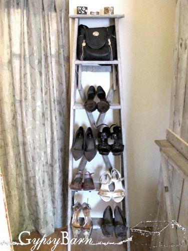 junkin around the house take 1, doors, home decor, repurposing upcycling, I do love shoes and all the ways to display them old ladder yes please I ll be making a few of these albums Ideas to fab and old junk you likely have laying around your own house Of course this is another example of what y