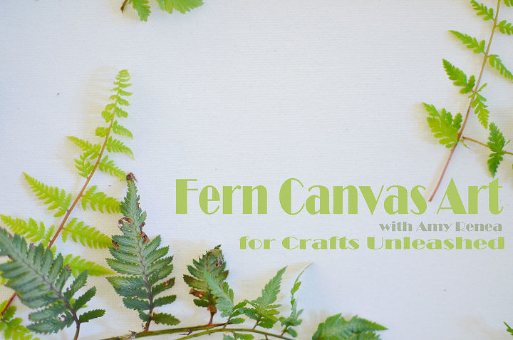 pressed fern spore art and canvas, crafts, Fern Art Canvas DIY Natural Nature Craft