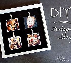 create a shadowbox for your instagram photos, crafts