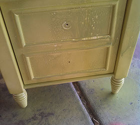 colorful nightstand makeover, painted furniture, Oh crap