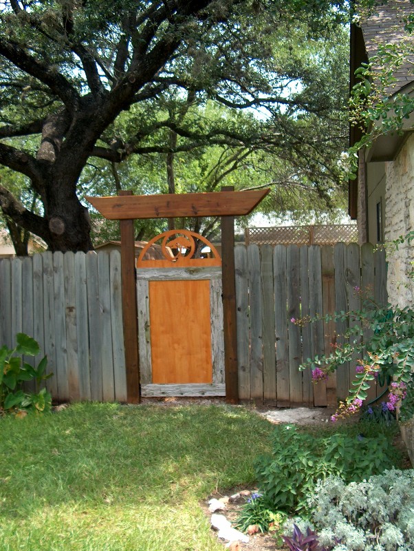 backyard transformation on a budget, decks, fences, outdoor living, DIY gate