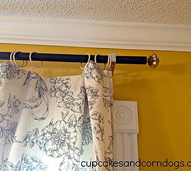 diy curtain rod for oversize windows, home decor, window treatments, windows, DIY Curtain Rod for under 20