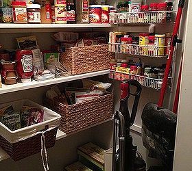 i finished my perfect pantry, cleaning tips, closet, Baskets store items with no form Wire spice racks neatly hold all of my spices