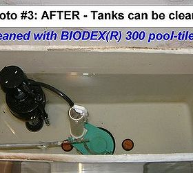 toilets why clean the tank, Luckily it is possible to remove the crud and decontaminate the tank