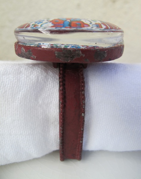 give away charleston knob company, painted furniture, windows, Side view of napkin ring