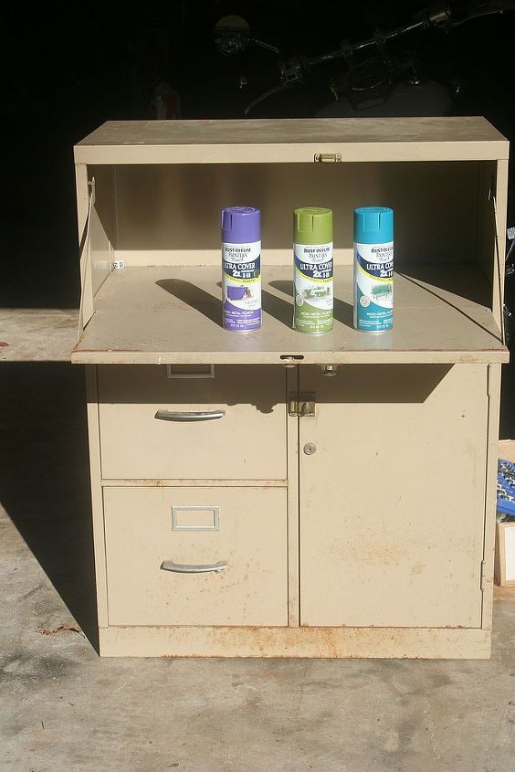 file cabinet renew, painted furniture, a place to hide some paper