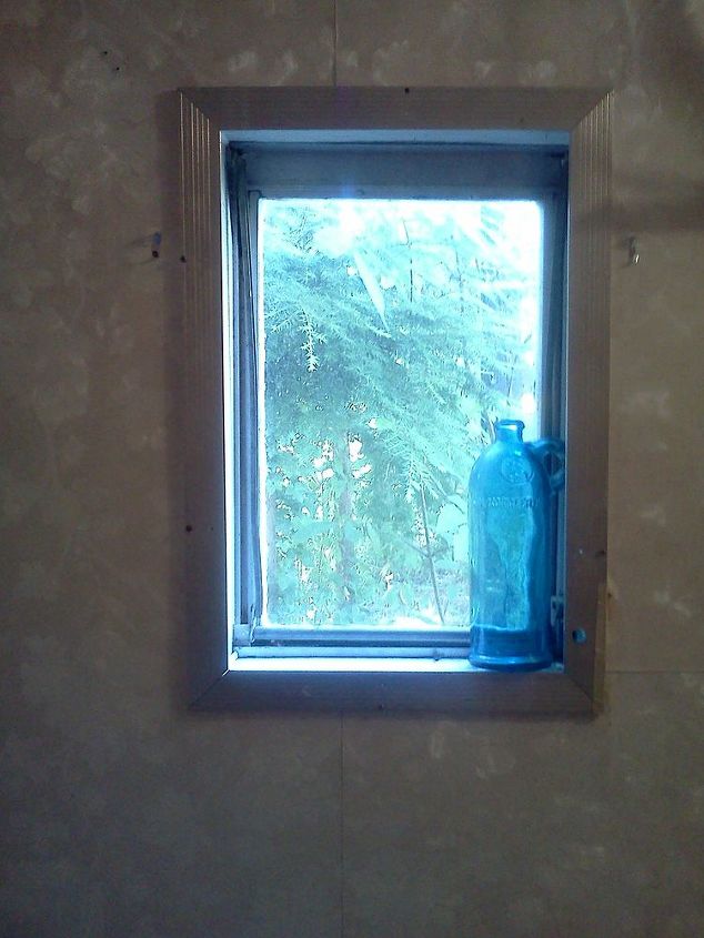 bathroom window treatment, bathroom ideas, home decor, repurposing upcycling, window treatments, windows