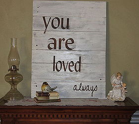 sign made from old wood, home decor, painting, repurposing upcycling