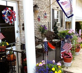 let s celebrate our independence, patriotic decor ideas, seasonal holiday d cor, wreaths, The Front Porch is all decked out to celebrate the 4th of July