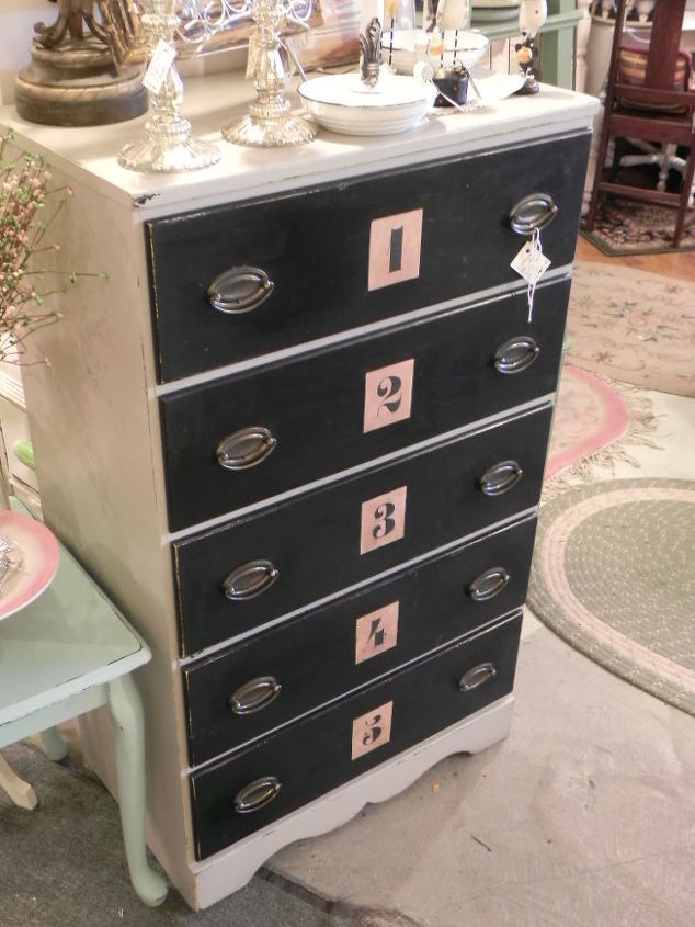 number chest, painted furniture, It s All In The Numbers
