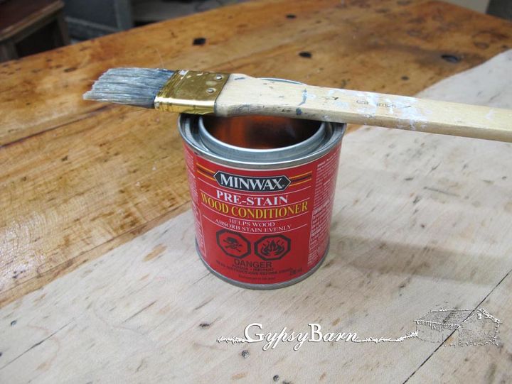 mechanics table to kitchen island, diy, how to, painted furniture, woodworking projects, This wood conditioner makes such a difference when staining