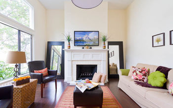 Home Staging Secrets 101: The perfect amount of space between a mirror & the top of fireplace mantel is 7"!