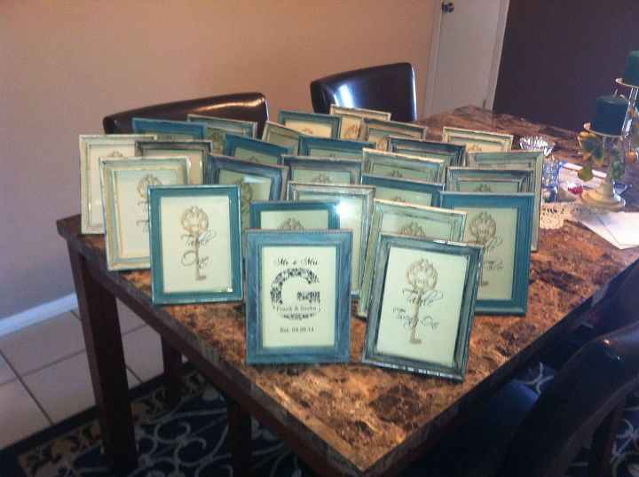 shabby chic frames, crafts, Tables 1 25