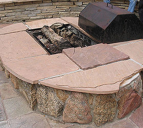build your own fire pit, outdoor living, Unusual shape and color adds to the beauty
