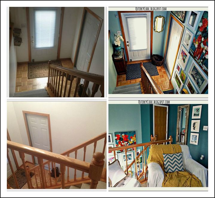 my updated little foyer, foyer, home decor, repurposing upcycling, wall decor, Before and Afters of my little foyer