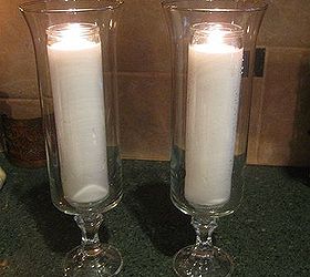 dollar store hurricane candles, Once they re set and dry add your candle and THAT S IT