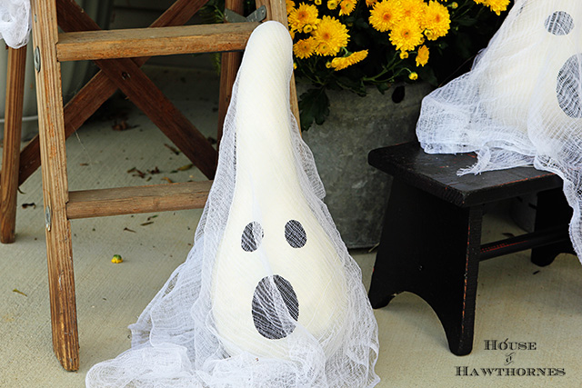 is that a gourd or a ghost, halloween decorations, seasonal holiday d cor, This is one that I made with the longer shaped gourd