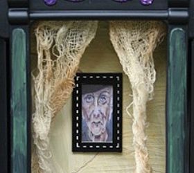 easy halloween decoration to make, crafts, halloween decorations, seasonal holiday decor, Print a picture of a scary witch and size it to fit your window