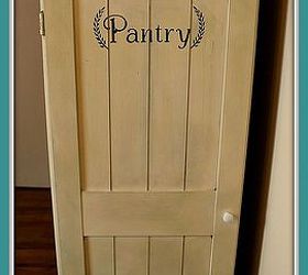 come see how i turned this old sauder cupboard into a vintage looking pantry, closet, diy, how to, repurposing upcycling, Here it is All finished and looking Vintage Could you even ever guess that this is a sauder piece