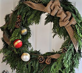 diy rustic cedar bough wreath, christmas decorations, crafts, seasonal holiday decor, wreaths, And you re done You ve created a rustic wreath for the holidays And if you used trees in your neighbourhood you just saved a bunch of cash Save the form at the end of the season for next year