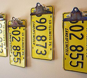 repurposed upcycled license plate clipboards, repurposing upcycling, Nuts bolts and washers keep the strong clips firmly in place