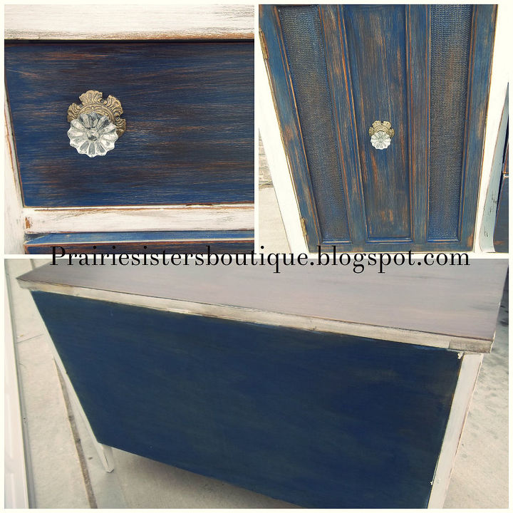 repurposed buffet, painted furniture, The Details