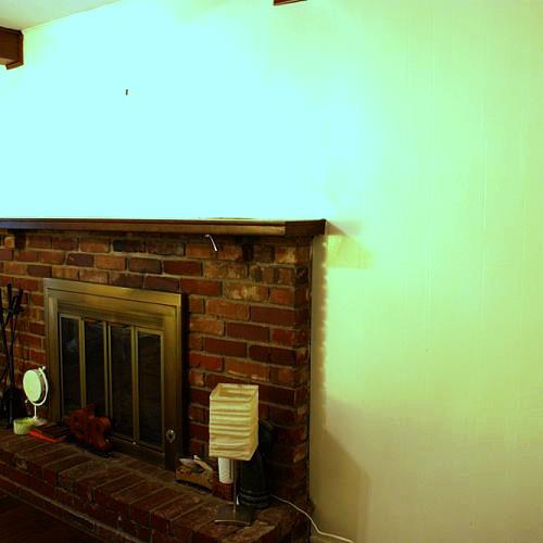 diy fireplace installation, diy, fireplaces mantels, home decor, how to, painting, The is the terrible before picture before we started any work on this room or the fireplace Can you tell there is only 1 window