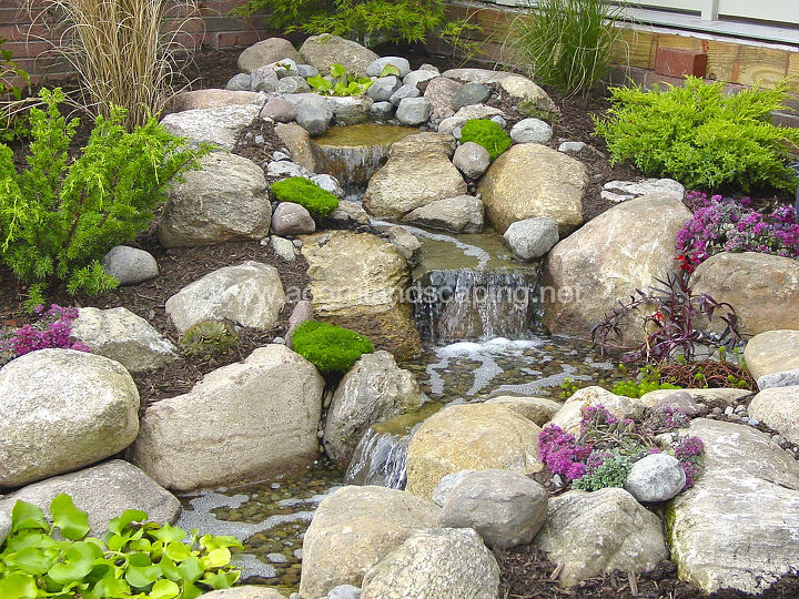 pondless waterfalls rochester ny design, landscape, ponds water features, Check out these Beautiful Aquascape Pondless Waterfalls installed in Monroe County Webster NY and Designed for this Front Yard Garden Room by Acorn Landscaping Certified Aquascape Contractor and Landscape Designer 585 442 6373