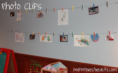 wall photo display clips, crafts, home decor, wall decor, Use the washers for securing nails or push pins to wall