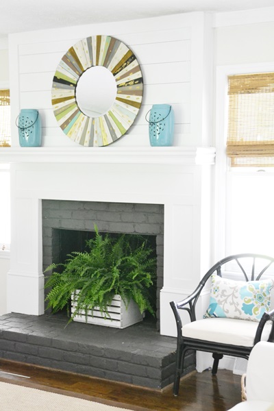 my summer home tour 2014, fireplaces mantels, home decor, living room ideas