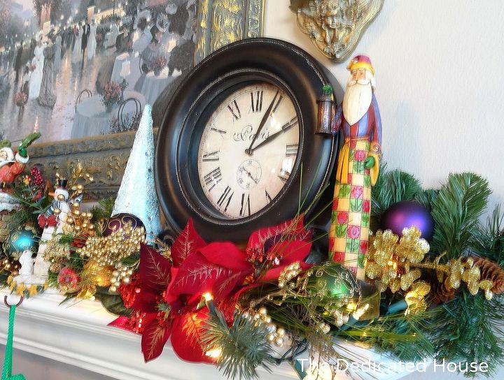 the christmas mantel 2012, christmas decorations, seasonal holiday decor