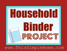 get organized with a household binder, crafts, organizing