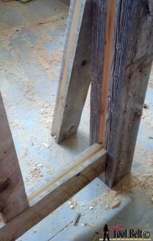rustic barnwood twin bed, diy, how to, painted furniture, rustic furniture, woodworking projects