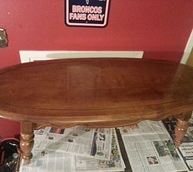 chevron coffee table, chalk paint, painted furniture, Before