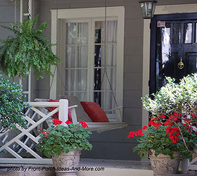 small porch pizzazz, curb appeal, outdoor living, porches, Even a small porch can hold a sweet porch swing