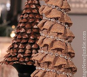 How to Make a Blingy Burlap Christmas Tree