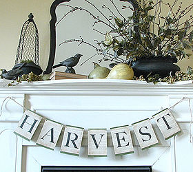 harvest mantel, seasonal holiday decor